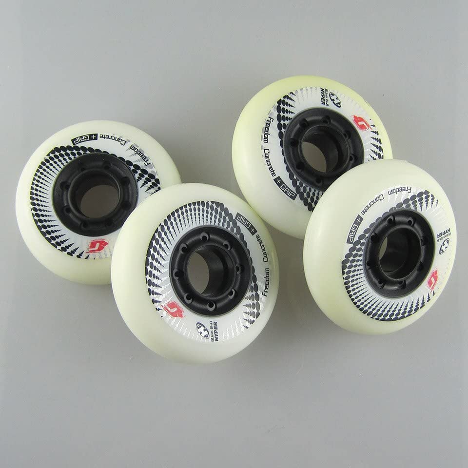 Luminous Skateboard Wheels Ruedas de Patines en línea de 8 Piezas, rodamientos de 84A y 80mm, neumáticos de Rodillos deslizantes for Patinaje