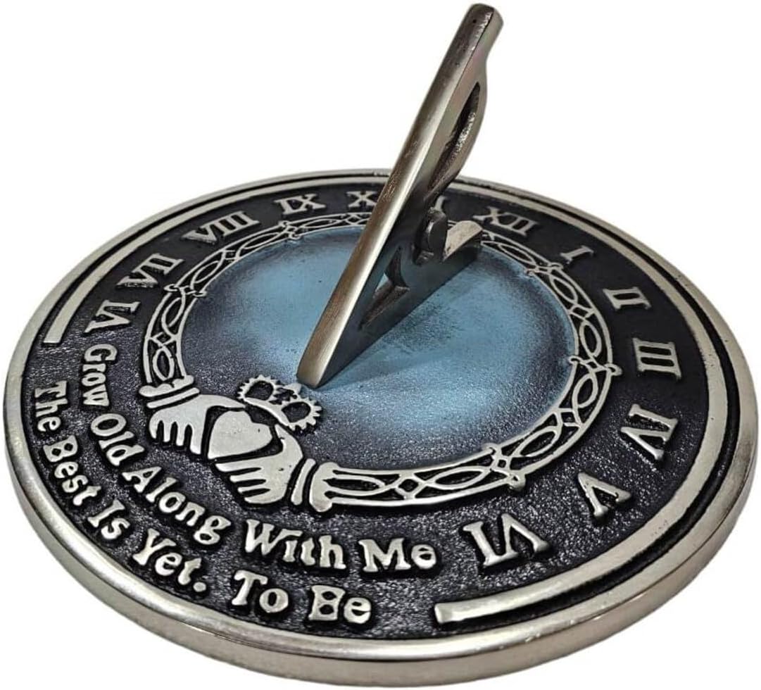 Antique Garden Sundial Grow Old with Me Prefect Wedding Idea Great Present for Husband, Wife, Friends