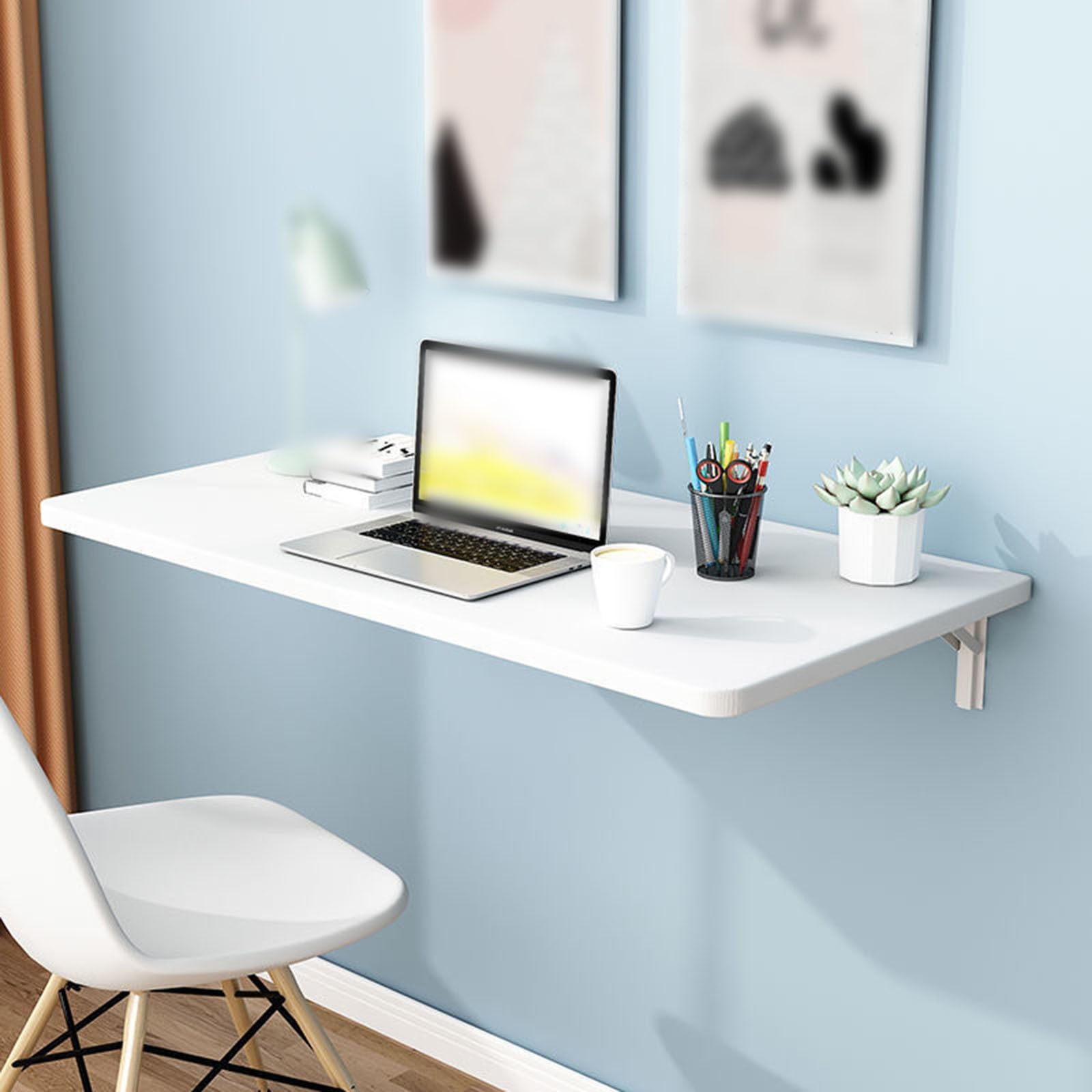 Table à linge pliante flottante et bureau mural pour chambre et cuisine