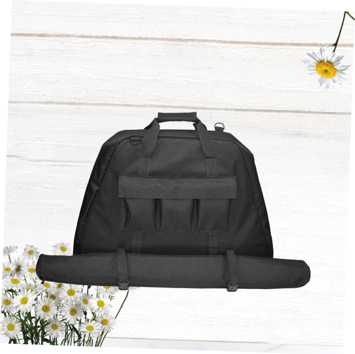 Triangle Bag Portable Multifunctional Compound Bow Case Shoulder Strap for Outdoor Hunting Arrow Storage and Easy Carrying Accessories Bag Black