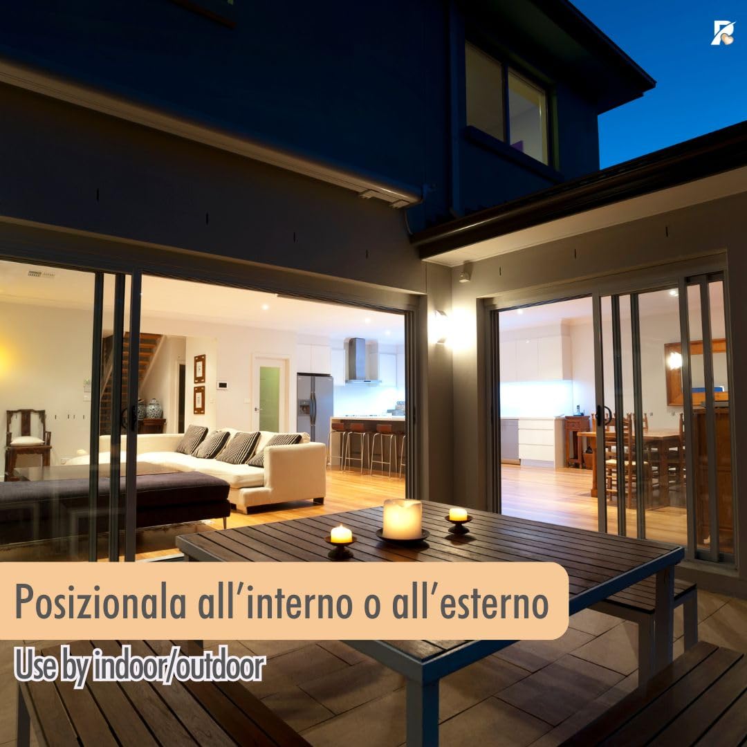 Luminaria Salentina d’Arredo, Lampadine Decorative Led da Parete, Luci Insegna Esterno Interno Lampada, 100% Made in Italy (Beddrha Carusa)