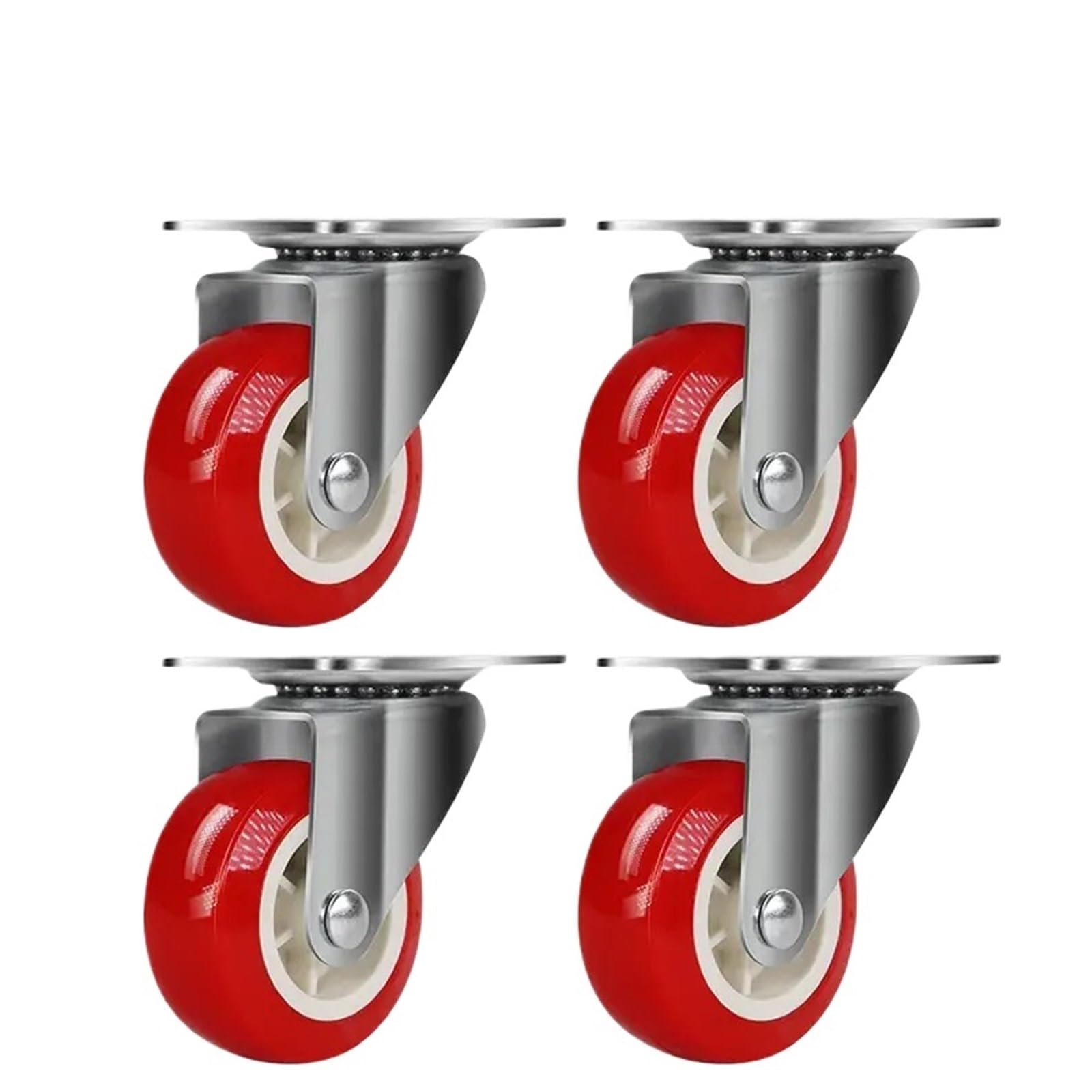 Caster Wheels, Heavy-Duty Casters, Rotating Wheels, 360 Degree Silent Rotating Wheels, Used for Furniture, Handcarts, Display Racks(4pcs)