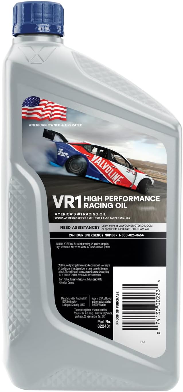 Valvoline VR1 Racing SAE 30 Motor Oil 1 QT 3 616bk5NdN4L. AC SL1500