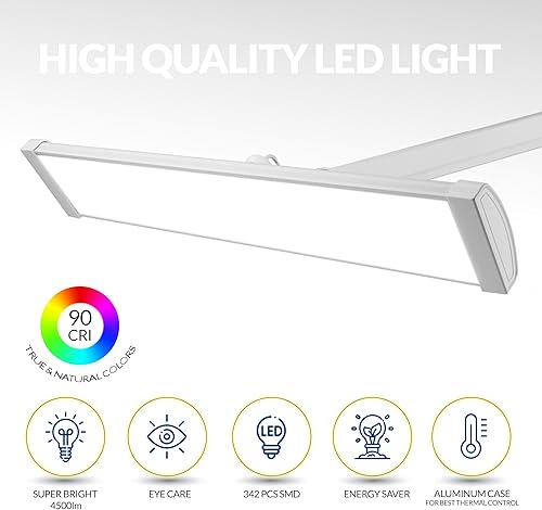 Miniatura 2 de Lámpara LED de escritorio ultra brillante de 4500 lúmenes para el cuidado de los ojos, brillo ajustable, luz de trabajo moderna para el hogar,