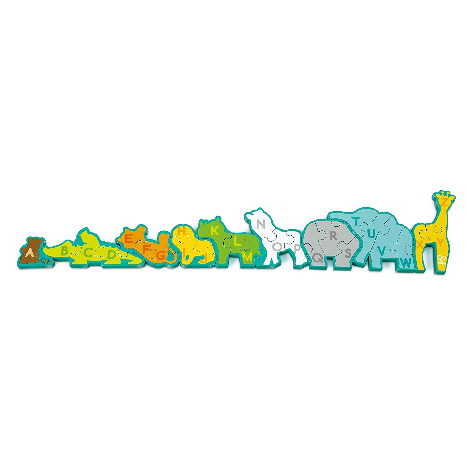 Hape E1627 Puzzle alfabet i parada zwierząt