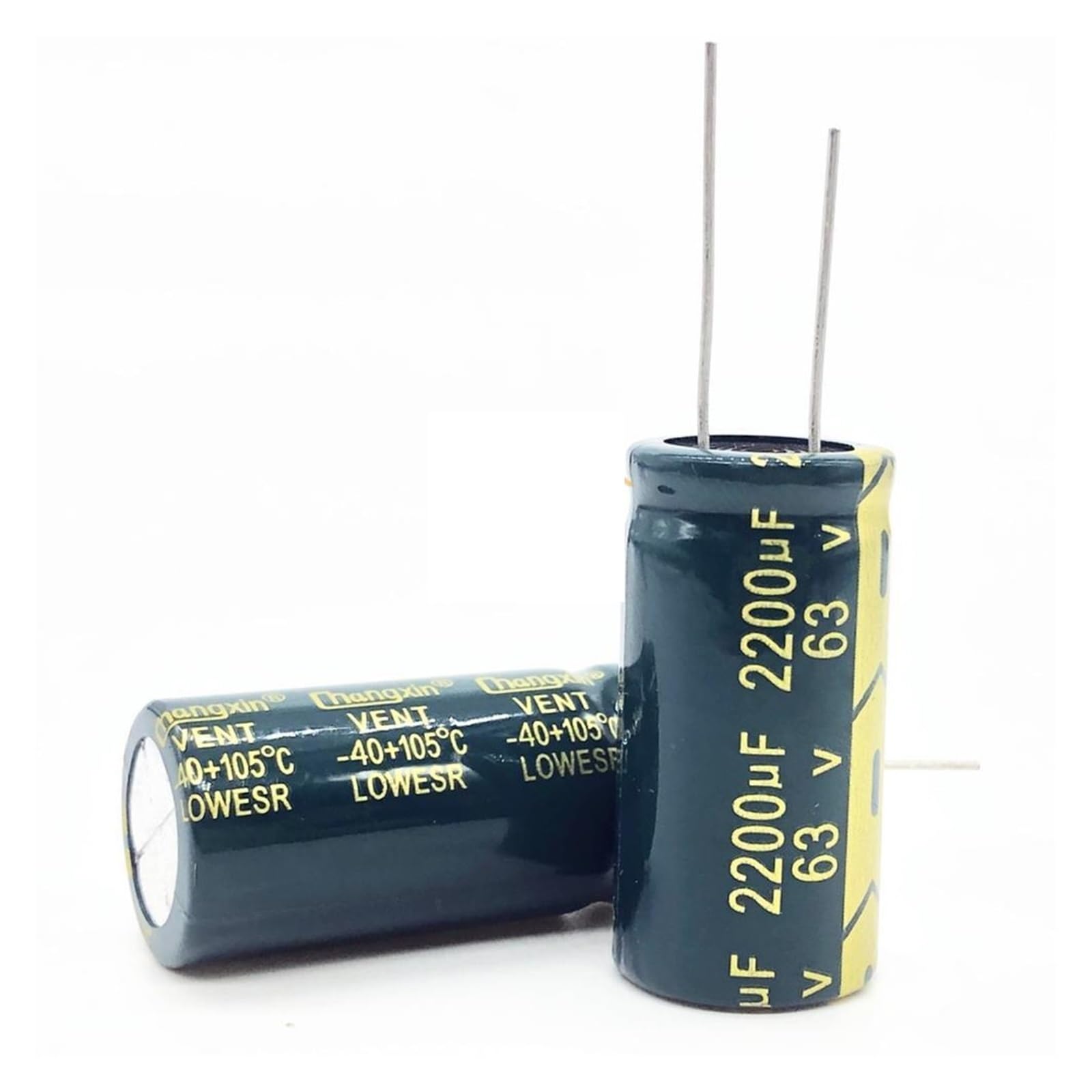 Lot de 6 condensateurs électrolytiques 63V 2200UF 18x35mm à basse impédance