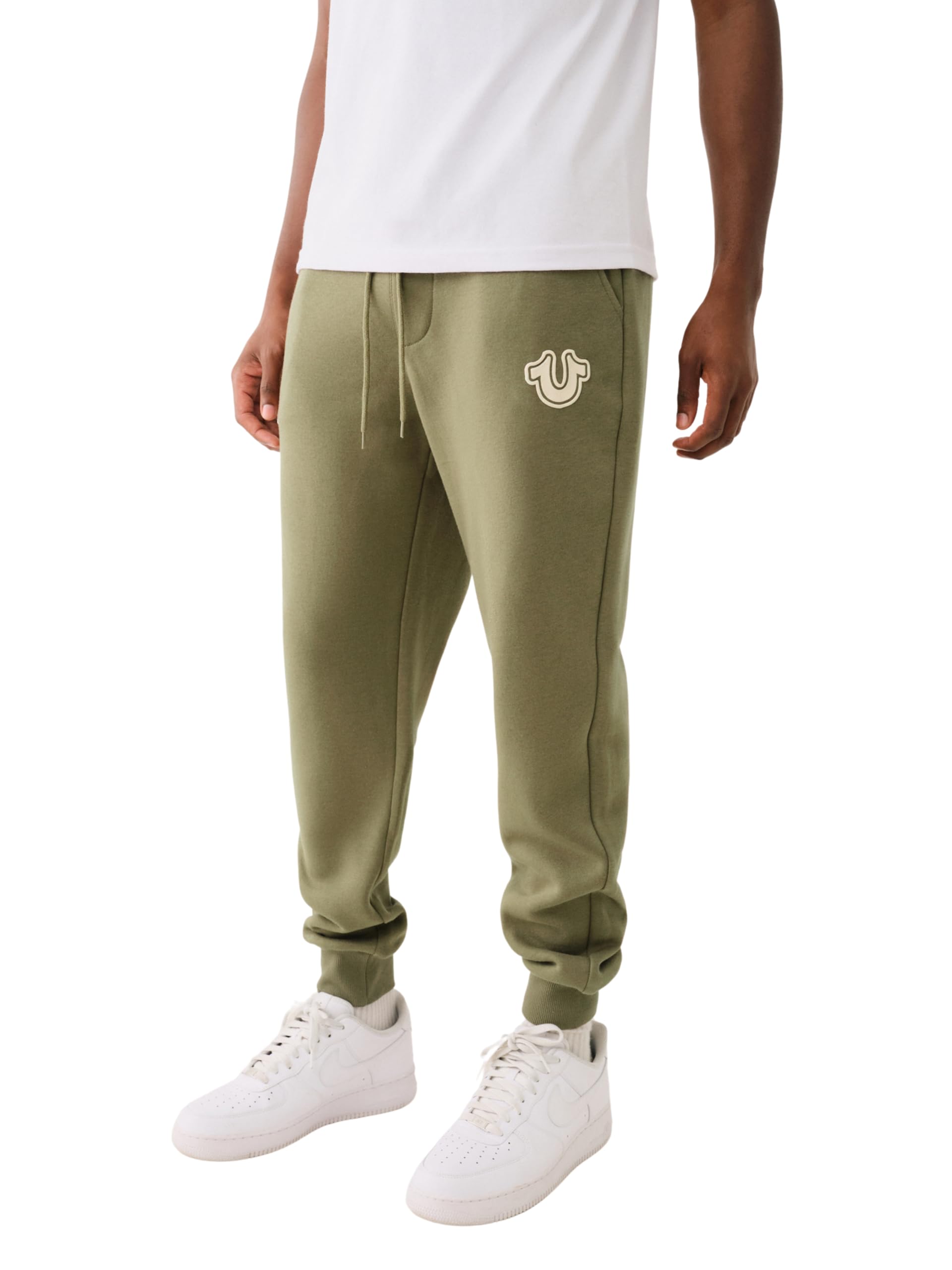 True Religion Men's Puff HS Jogger Pant, Kalamata, Large