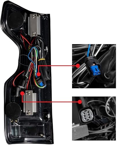 Miniatura 4 de KarParts360 RECON - Luces traseras para Chevy Silverado 1500 2019 2020 | OLED | Lente ahumada