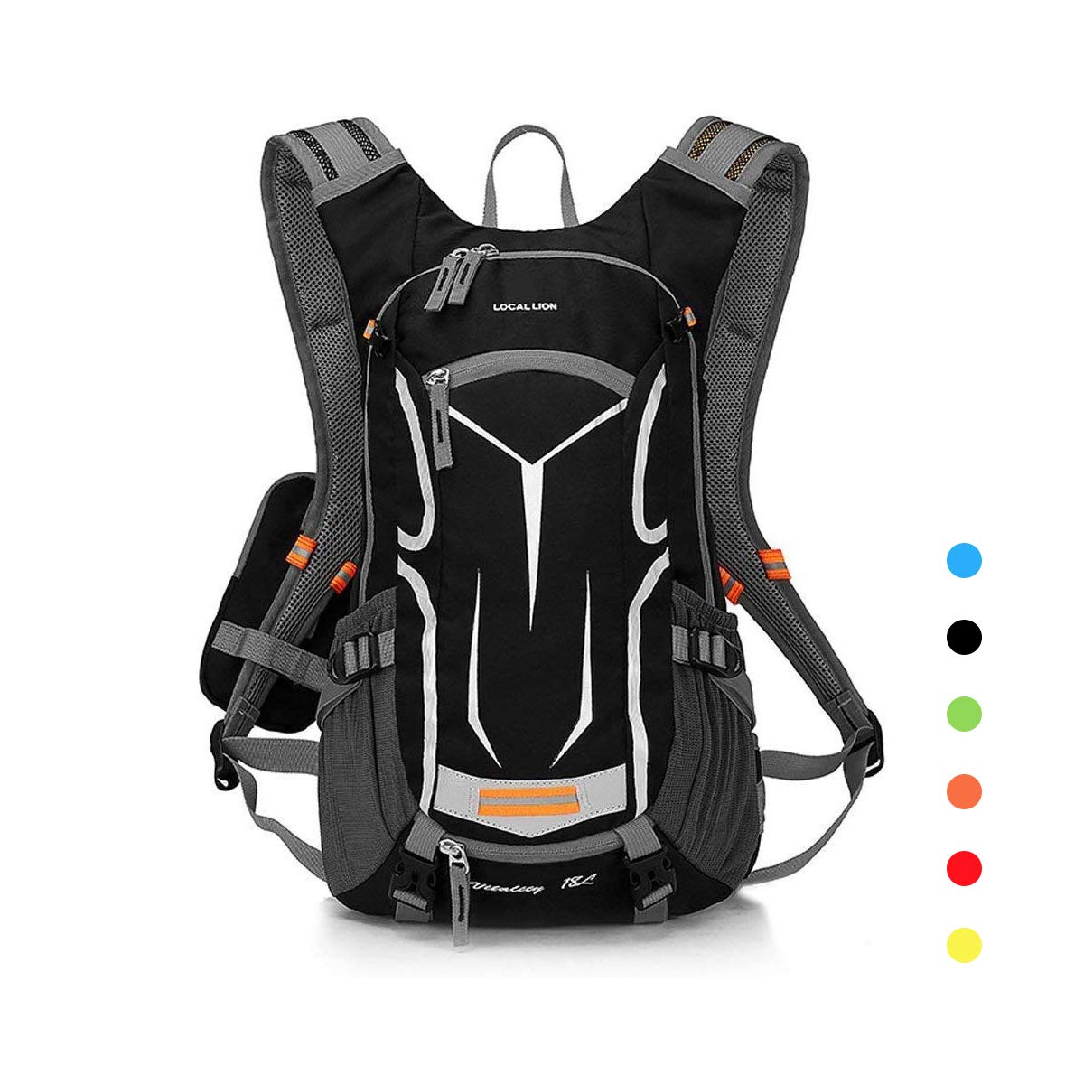 LOCAL LIONCycling Backpack Biking Daypack For Outdoor Sports Running Breathable Hydration Pack Men Women 18L