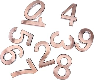 Yardwe 1 Set Mailbox Number Vintage Stickers Windows Sticker Retro Decor House Numbers Plaque Mailbox Signs Stickers Mailbox Sticker Numbers Plastic Address Number Door House Number 3D
