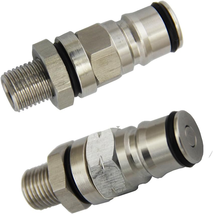 UP100 Gas/Liquid Ball Lock Post with 1/4 BSP Bulkhead Assembly Kit Replacement Homebrew Beer Dispenser Parts Tool