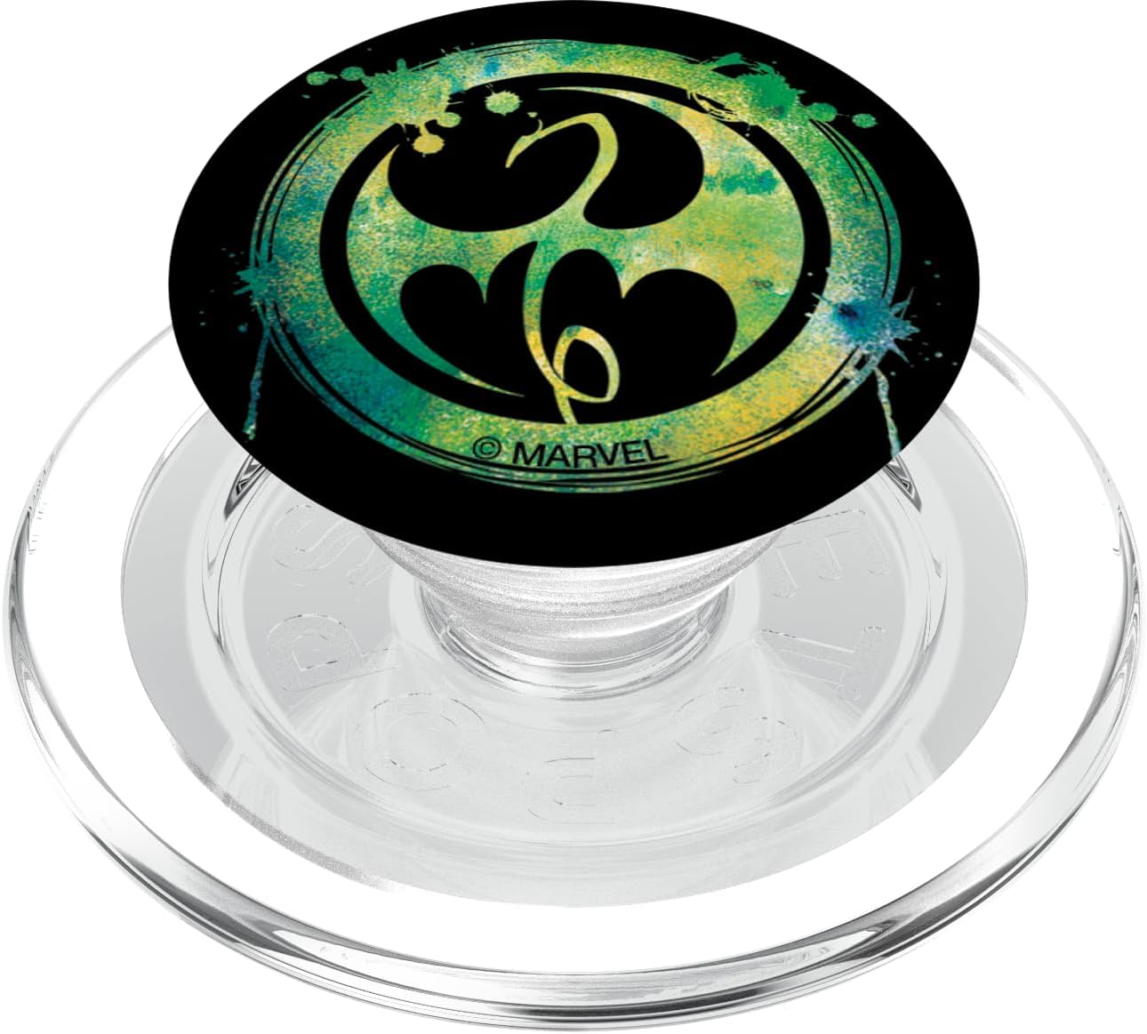Marvel The Defenders Iron Fist Logo Stylized PopSockets MagSafe PopGrip for iPhone