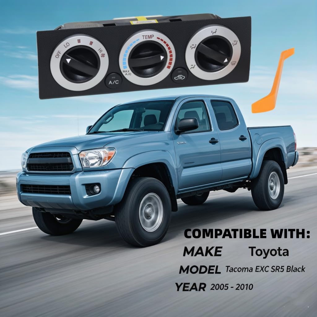 55900-04030 AC Heater Climate Control Panel Module Compatible with 2005-2008 Toyota Tacoma, Air Conditioner Temperature Control Unit