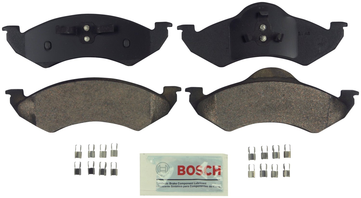 Bosch BE1324H Blue Disc Brake Pad Set with Hardware - FRONT — view 53