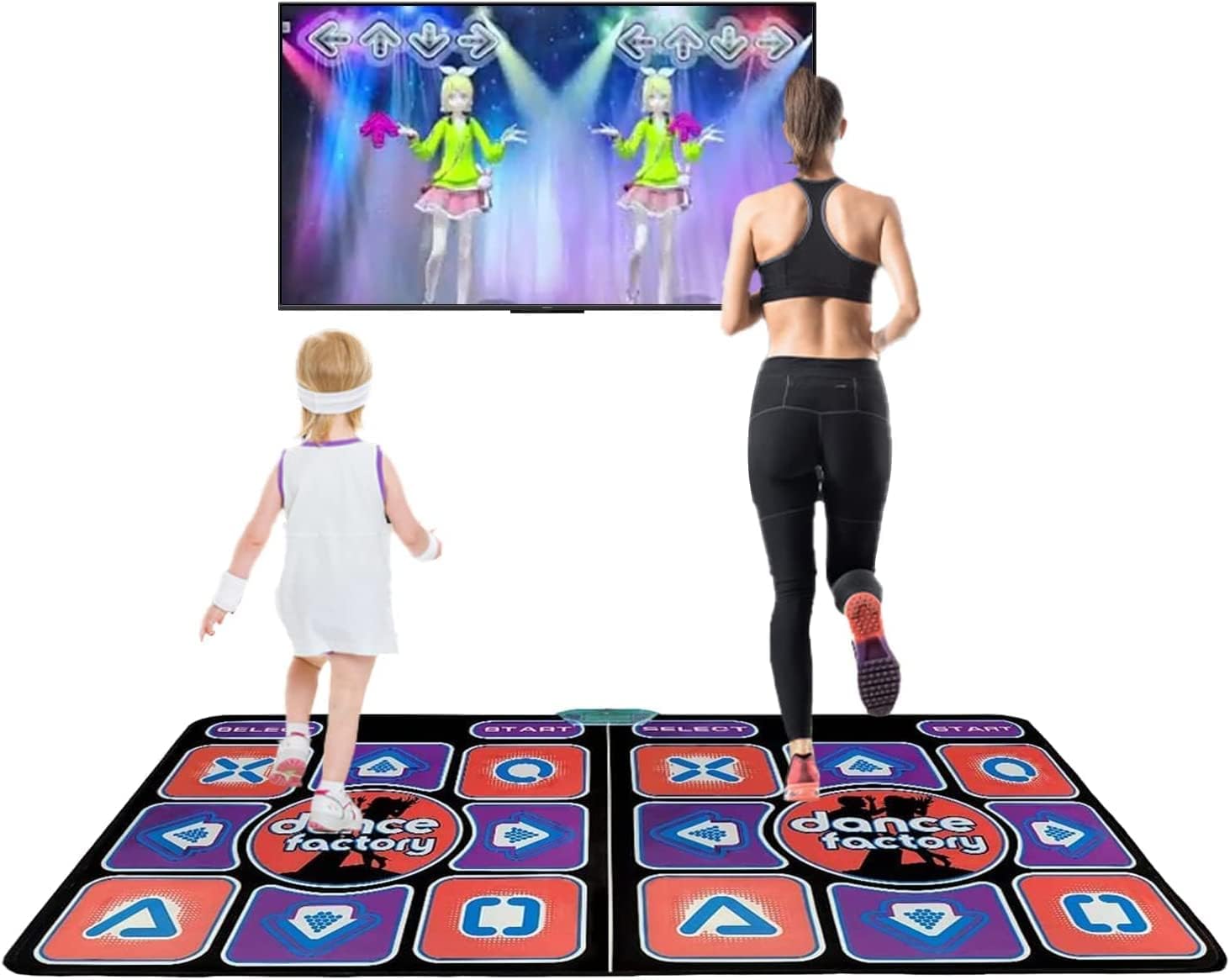Dance Mat Double for Kids and Adults Multi Function