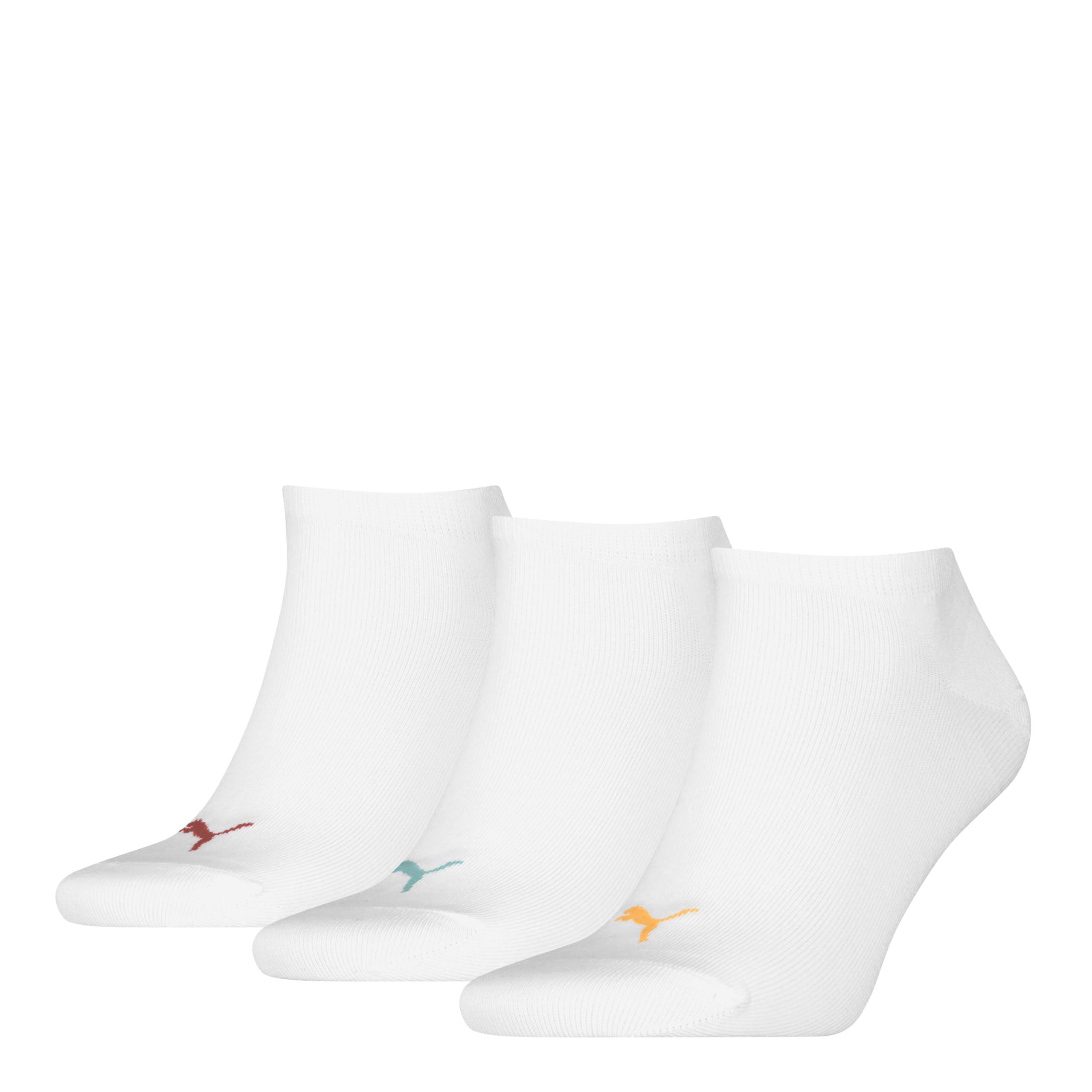 Puma Unisex White Combo Sneaker Socks (Pack Of 3), 43-46