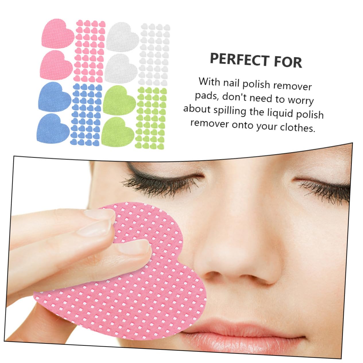 Beavorty 4 Sätze Gel-nagellackentferner Gel Zur Nagelhautentfernung Entfernen Nagellackentferner Pads Easy Putz Lackentferner Tücher Fusselfreie Tücher Für Wimpernverlängerungen 800blatt*4