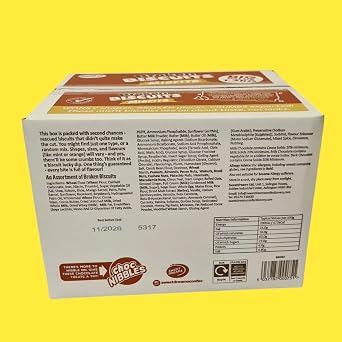 Assorted Chocolate & Broken Biscuits Gift Pack Festive Biscuit Selection (1kg & 1.3kg) Festive Delights for Christmas & All Occasions (Broken Biscuits 1.3kg Red)