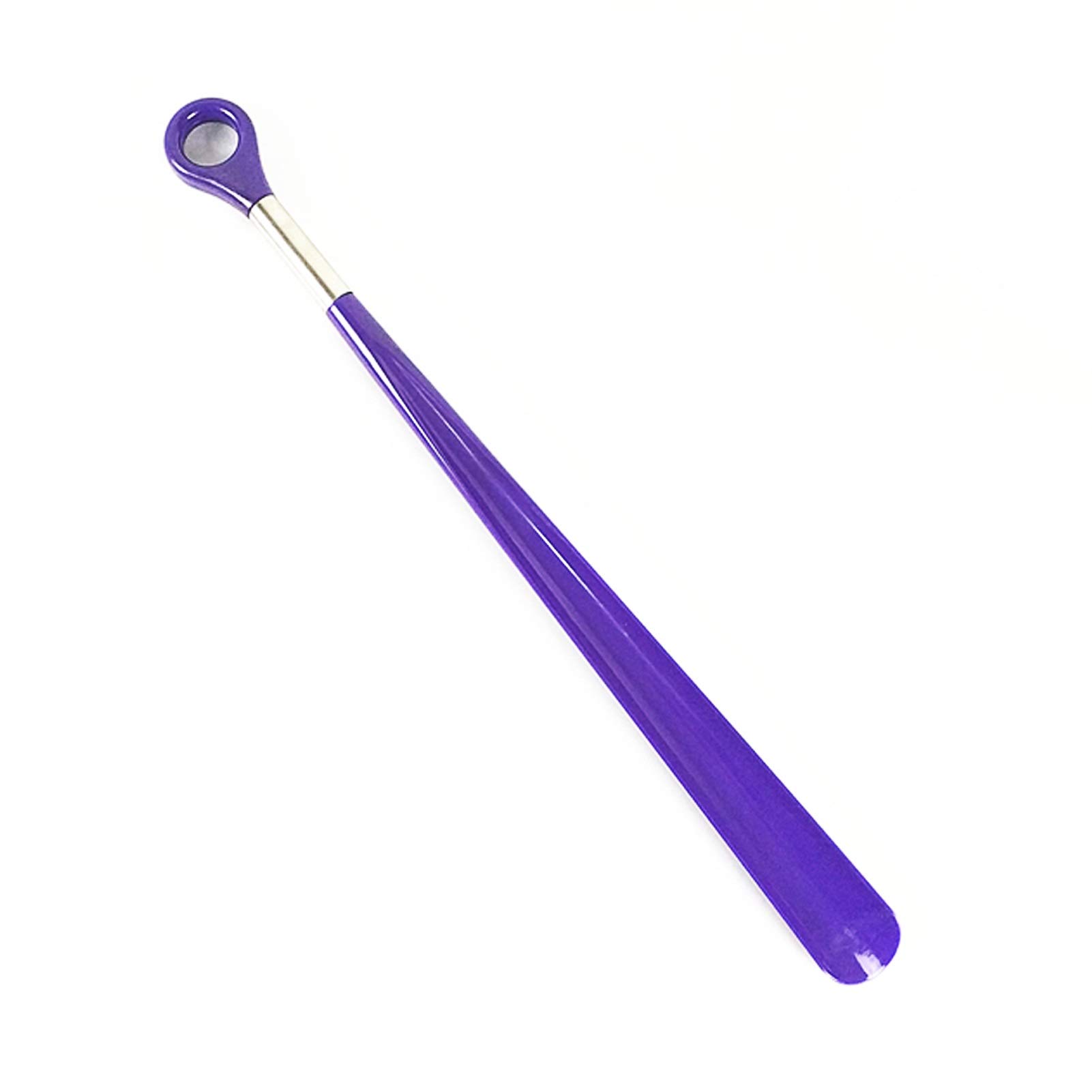 49CM Schuhlöffel mit langem Griff, Haushaltskunststoff-Schuhcreme | Geeignet für Senioren (Farbe: Lila, Größe: 49 x 4 cm) (blau 49 x 4 cm)