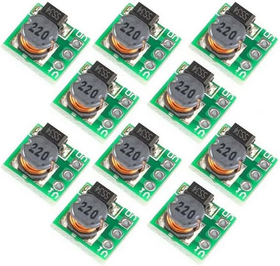 10 Pieces Multifunctional Voltage Booster Module, Wide Input 0.8-5V, Stable 3.3V/5V Output for Electronic Circuit DIY and Repair Kits(3V)