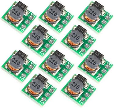 10 Pieces Multifunctional Voltage Booster Module, Wide Input 0.8-5V, Stable 3.3V/5V Output for Electronic Circuit DIY and Repair Kits(3V)