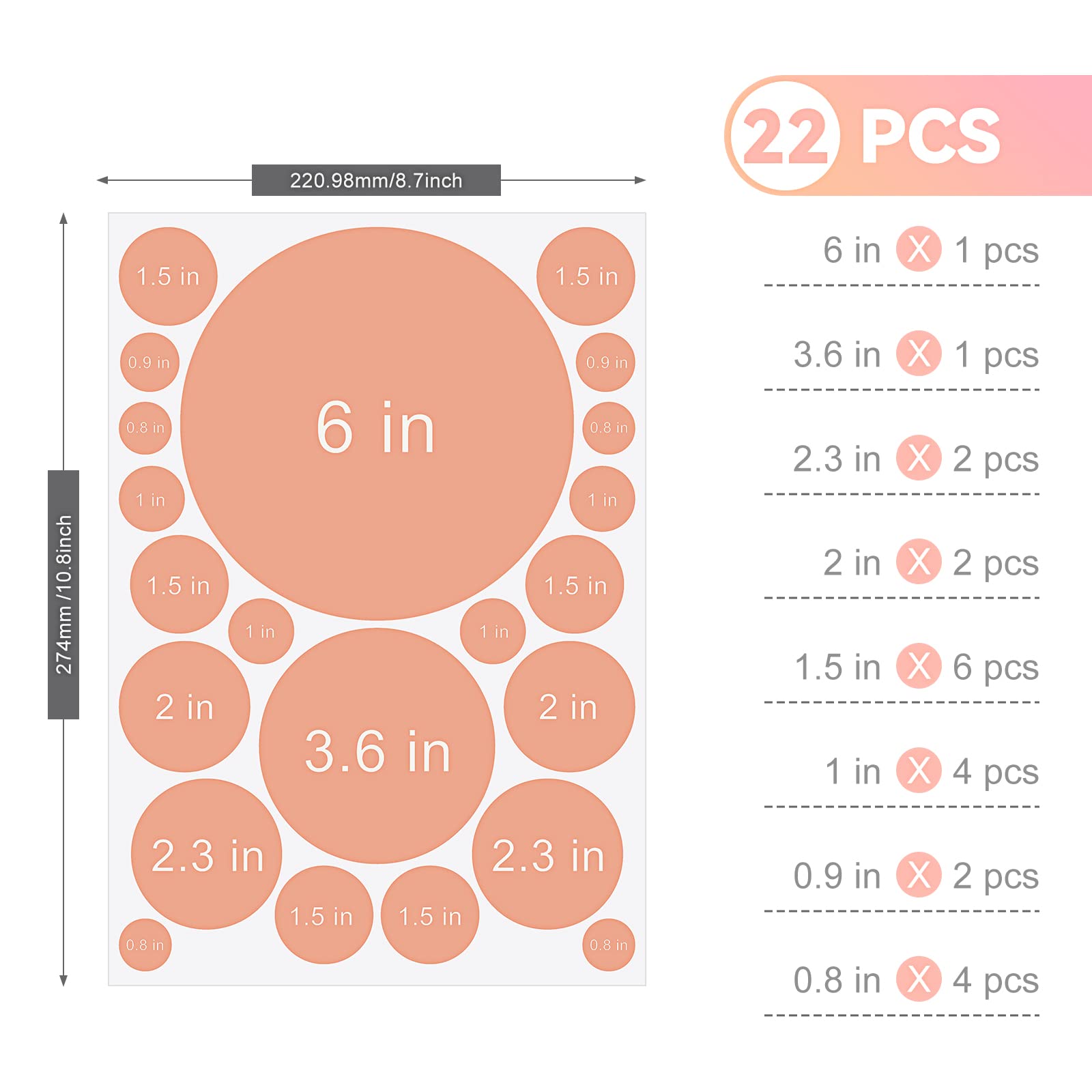 Snapklik.com : Zonon 264 Pcs Polka Dot Wall Decals For Classroom Decor ...