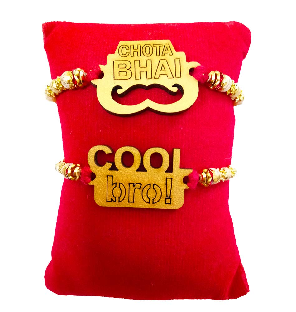 Avanti Creations et of 2 Cool Bro Chota Bhai Rakhi For Brother Swag Rakhi For Bhaiya With Roli Chawal (B08BLVPJDB) Amazon Price History, Amazon Price Tracker