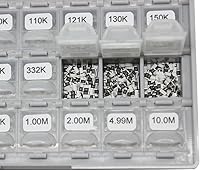 Vista 4 de AideTek SMT SMD 0201 Size 144 Values 100pc / Value Resistance Set 1% in Assortment Box-All Enclosure 14400pcs Assorted resistors kit