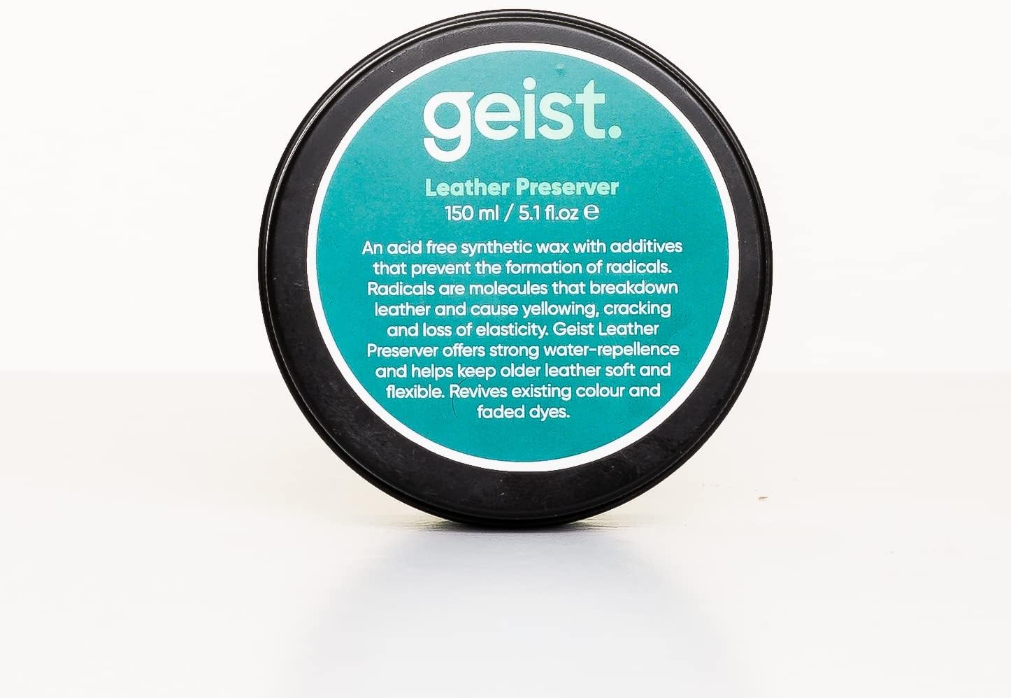 Geist. Leather Preserver Wax | Restore, protect, nourish & waterproof | For leather in cars, furniture, apparel, shoes and bags | 150 ml / 5 fl.oz - Image 2