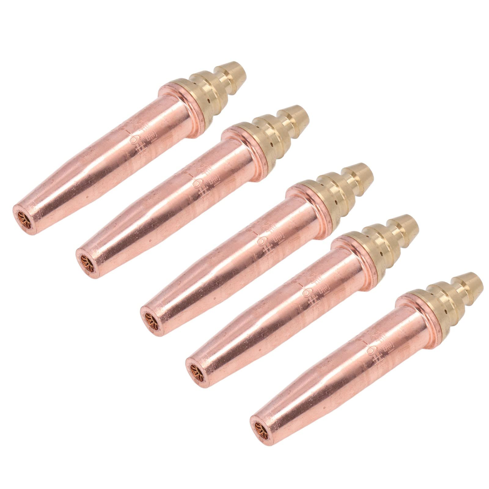 Boquillas de Soldadura de Gas Propano con Punta de Corte de Gas Isobárica Dividida, Consumibles para Antorcha de Máquina, 5 uds. (G03-6#)