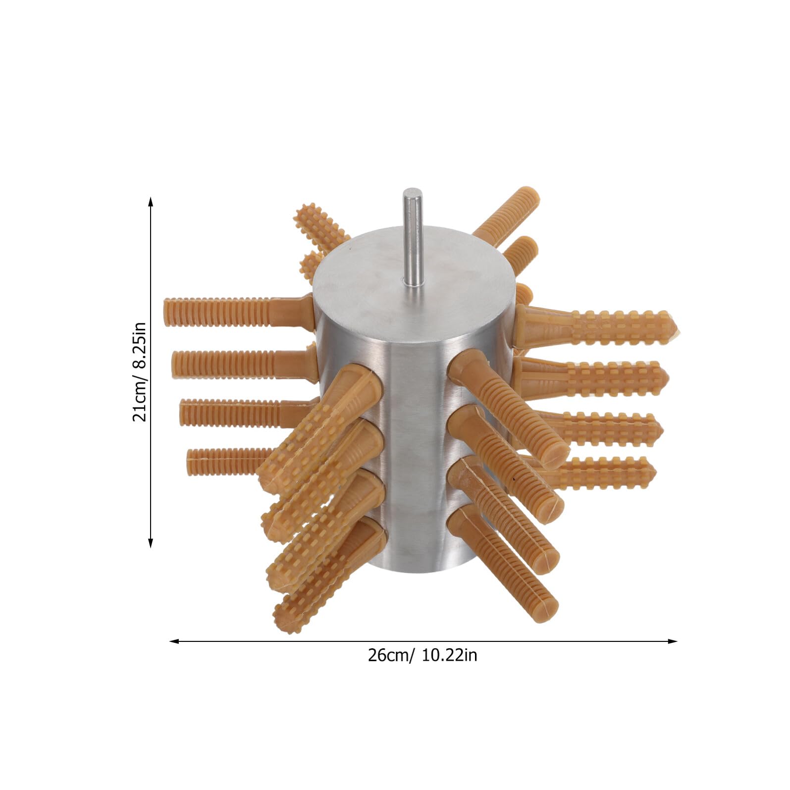 SEWACC Plumeuse à Volailles Semi-Automatique 24 Doigts en Acier Inoxydable, Épilateur Portable pour Poulets, Canards et Oies, Outil de Transformation Volaille Domestique, Compact