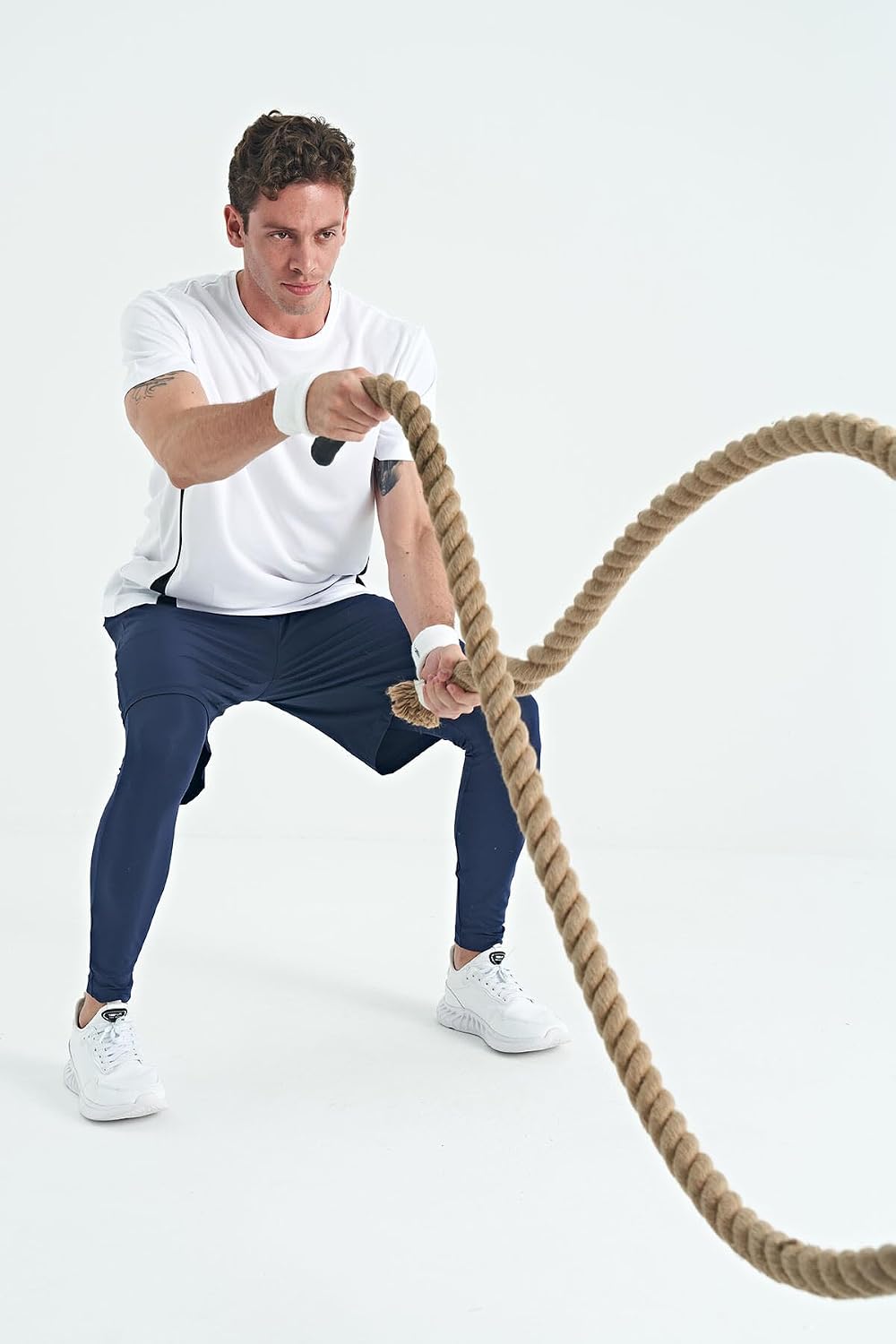 TOMMY LIFE Aktif Giyim Tayt Logo Baskılı Yüksek Bel Slim Fit 2XL, T13ER-84989