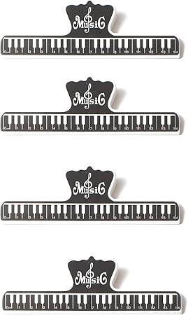 Amazon 楽譜 クリップ 4個セット ピアノ グッズ 楽譜クリップ ミュージック メモクリップ ページクリップ プラスチック製 音楽雑貨 Borda Berri ブラック クリップ リング 文房具 オフィス用品 Amazon 楽譜 クリップ 4個セット ピアノ グッズ 楽譜クリップ ミュージック メモクリップ ページクリップ プラスチック製 音楽雑貨 Borda Berri ブラック クリップ リング 文房具 オフィス用品