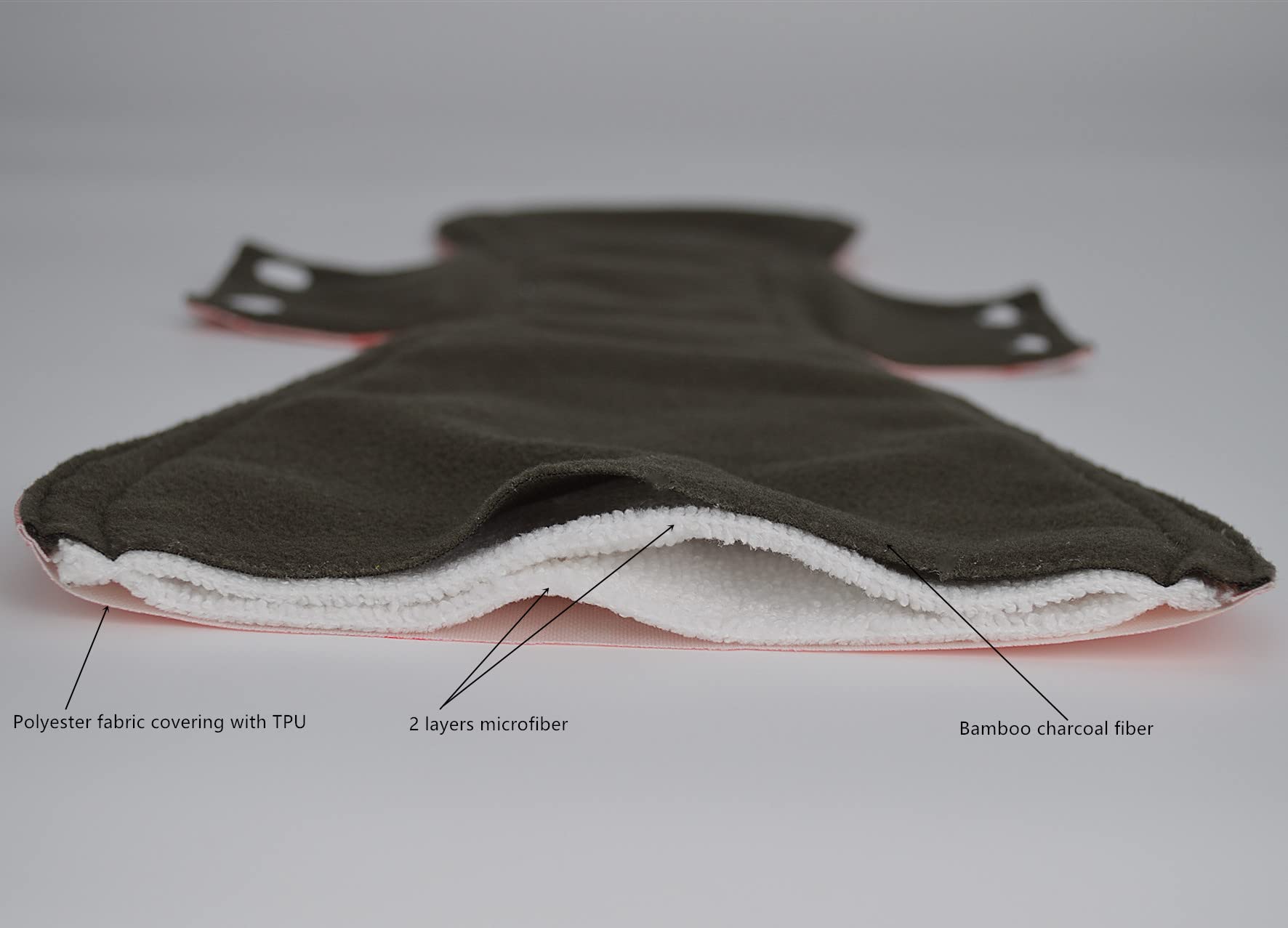 4 Pieces Set 1 piece Medium Wet Bag + 3 Pieces 16 Inch Regular Cloth Mama Cloth/Menstrual Pads/Reusable Sanitary Pads