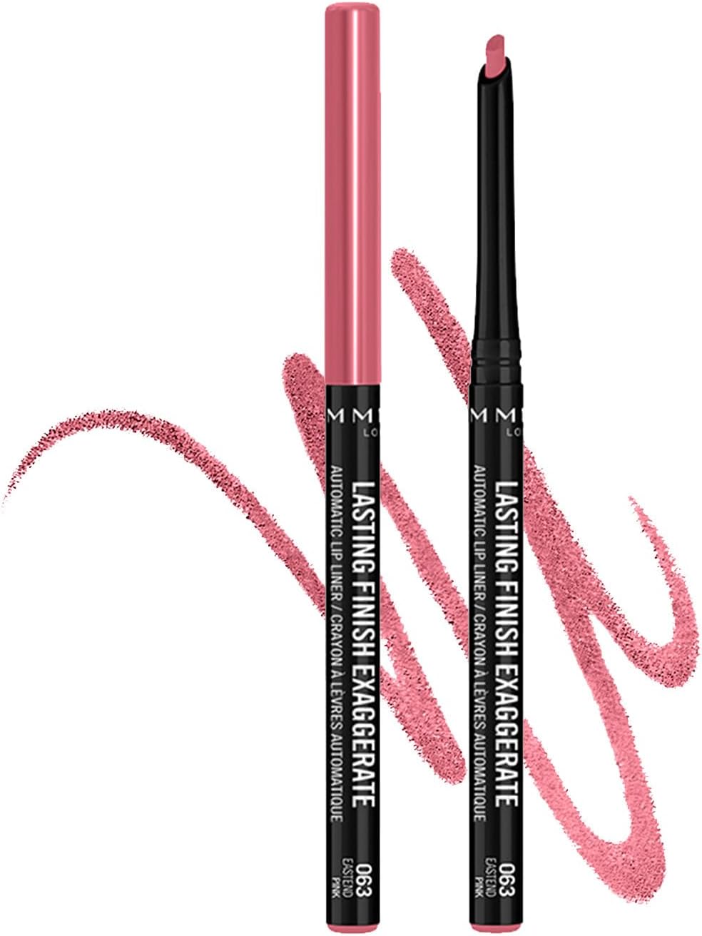 Rimmel London Lasting Finish Automatic Lip Liner, Eastend Pink 063, 0.25g