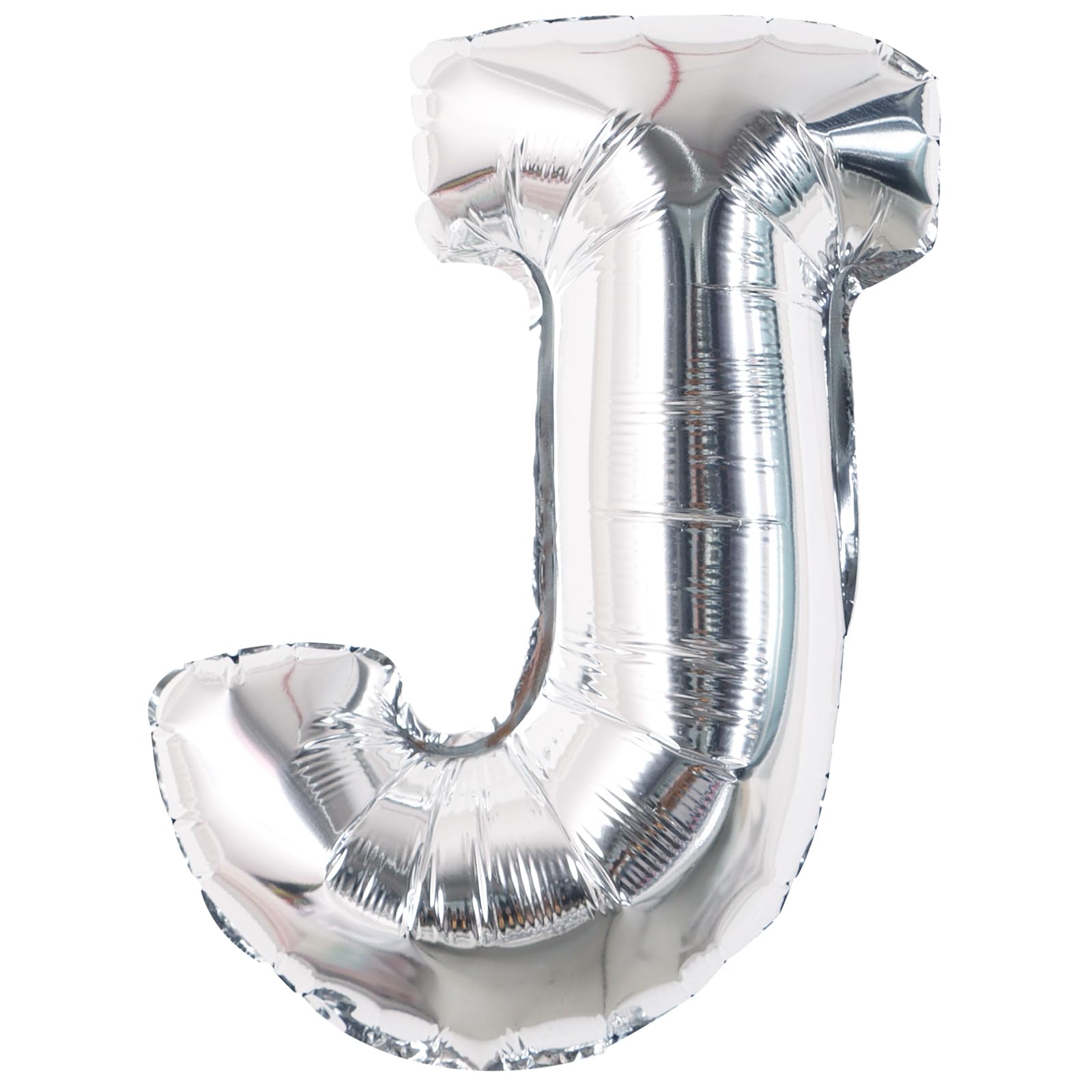 TONIFUL Silver Letter J Balloon 16Inch Foil Alphabet J Birthday Party Decor โ image 1