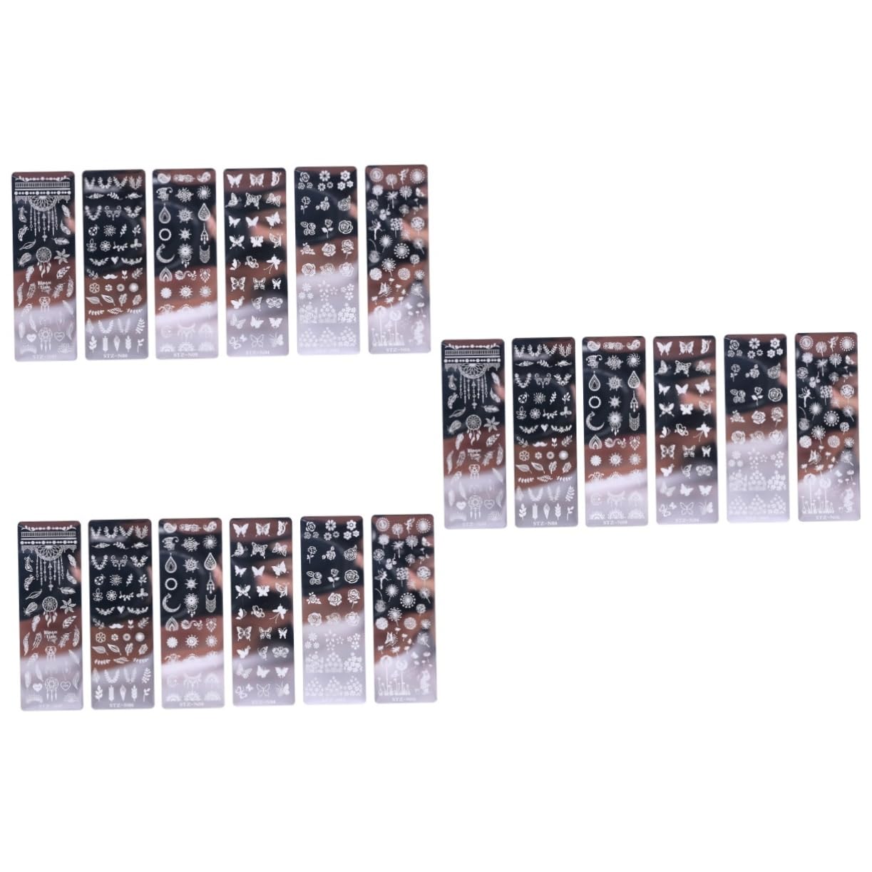3 Set Piastre Per Stamping Unghie Con Design Floreali E Farfalle Template Per Nail Art Per Donne Facile Usare Inossidabile Per Decorazioni Eleganti E Festive 6 Pezzi*3