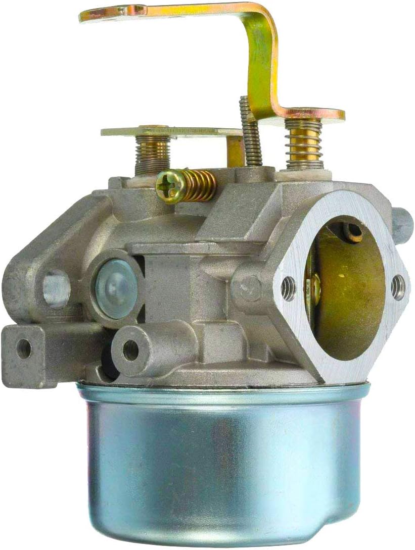640152 Carburetor for Tecumseh 640152A 640023 640051 640140 640152 HM80 HM90 HM100 8-10 HP Engine Snow Blower Mower 5000w Generator (with 33268 Air Filter+ Spark Plug+fuel line)