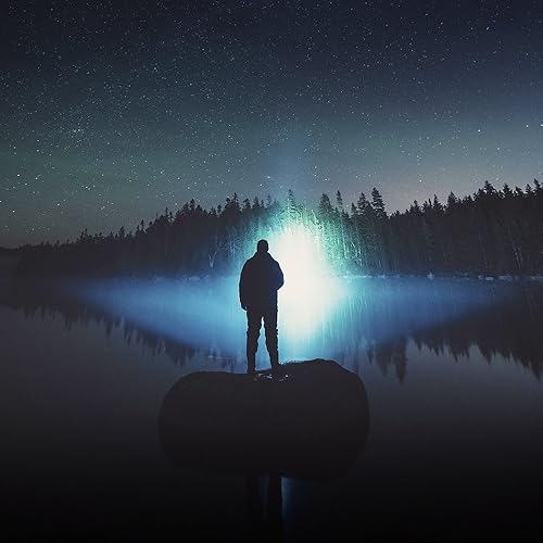 Miniatura 9 de FLATEYE F-1000 - Linterna subredonda de alto rendimiento CREE LED multiposición impermeable y a prueba de golpes, 1000 lúmenes (FL-7189)