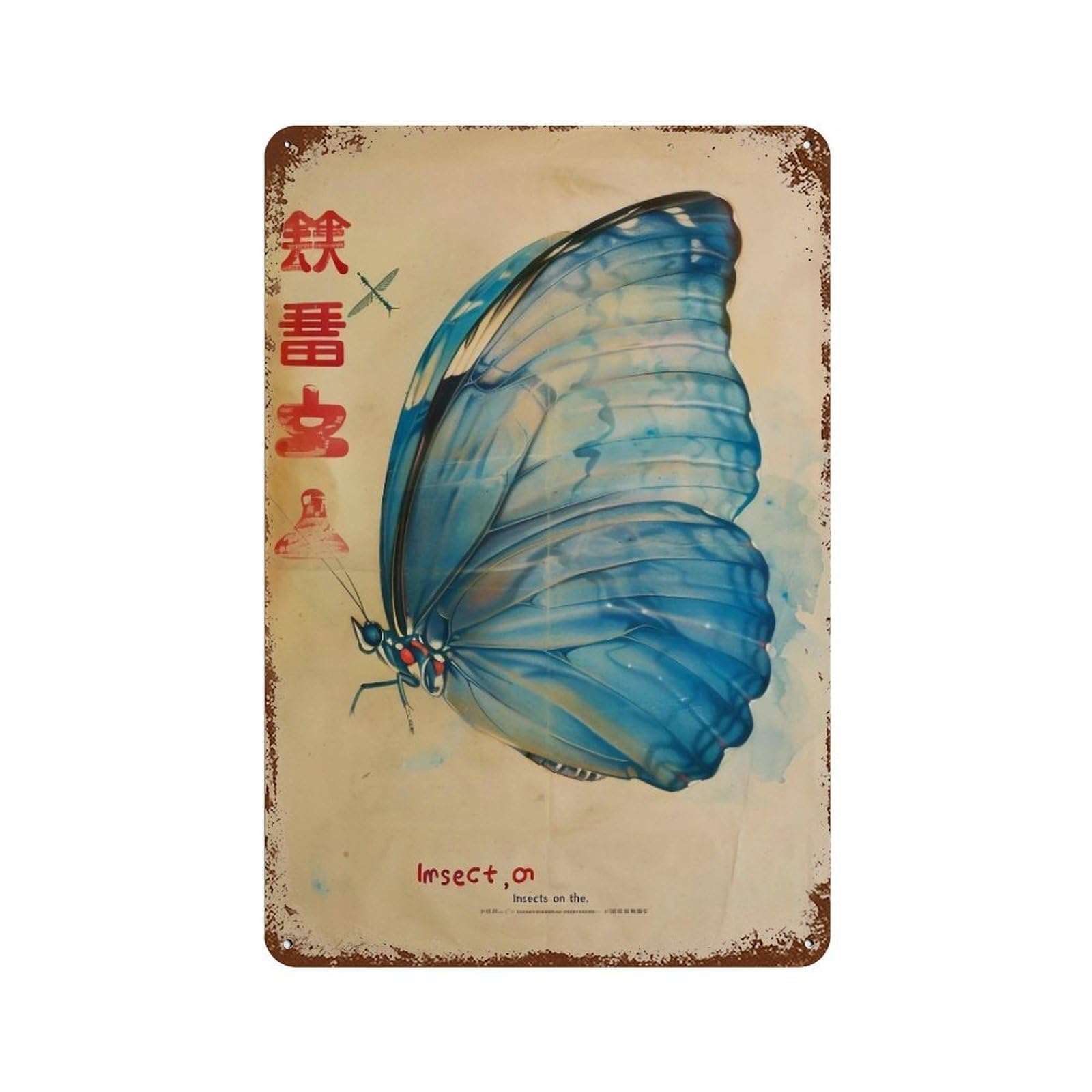 FHUYEURHRY Wings-of-the-Rising-Wind_02 Wall Decor Retro Iron Vintage Art Metal Tin Sign Poster Modern Home Cofffee Club Art Bar Shop Decorations Style 30x20cm