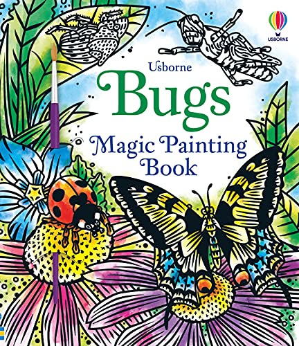 Bugs Magic Painting Book: A Water Paint Activity About 16 Bugs for Children (Ages 4-7) - Practice Pen Control