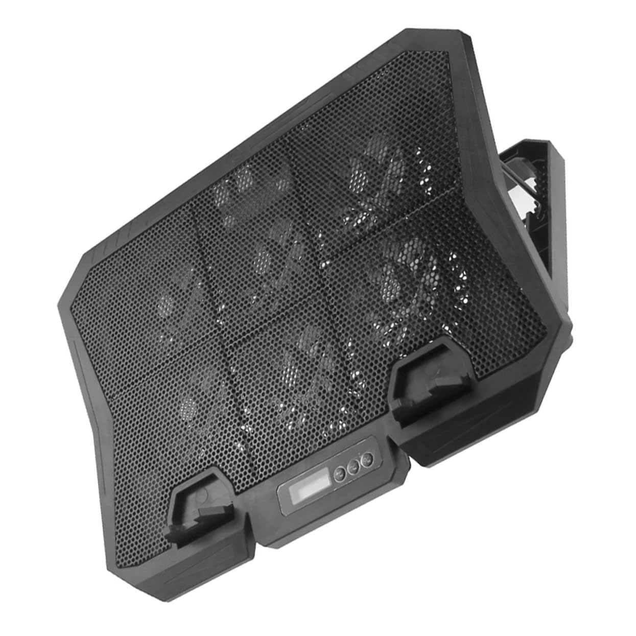 DOITOOL Laptop Holder with Quiet Cooling Fans Adjustable Height Laptop Stand Portable Pc Cooler for Work Study Travel