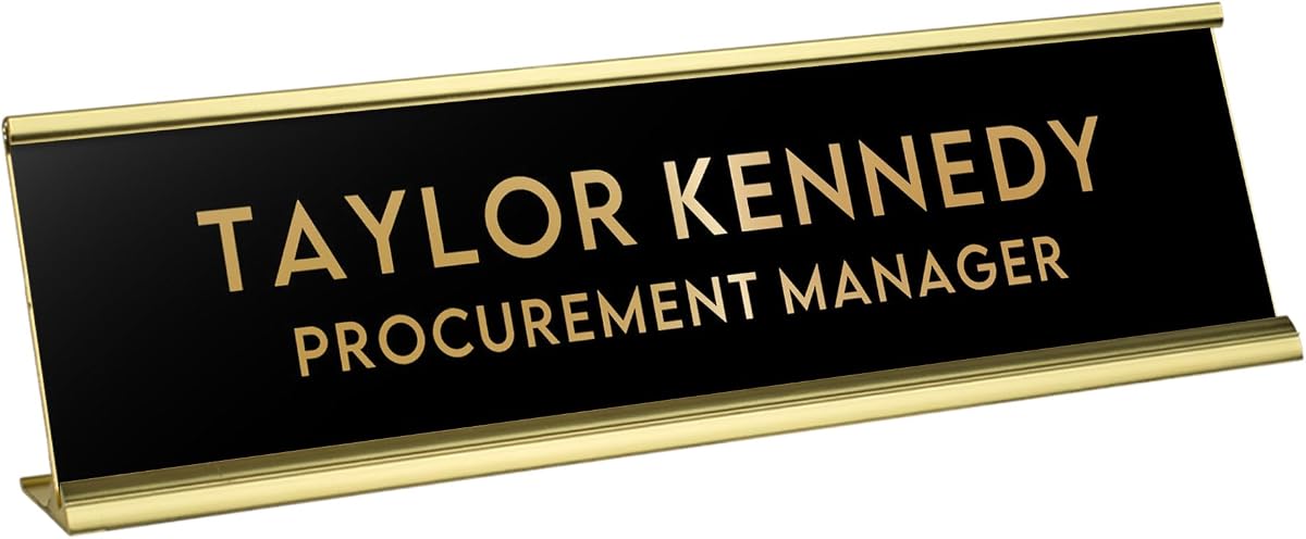 Personalized Desk Name Plate Custom Engraved