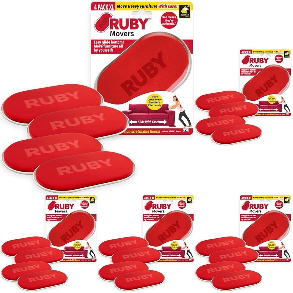 Snapklik.com : Ruby Movers Furniture Sliders For Carpet, As Seen On TV ...