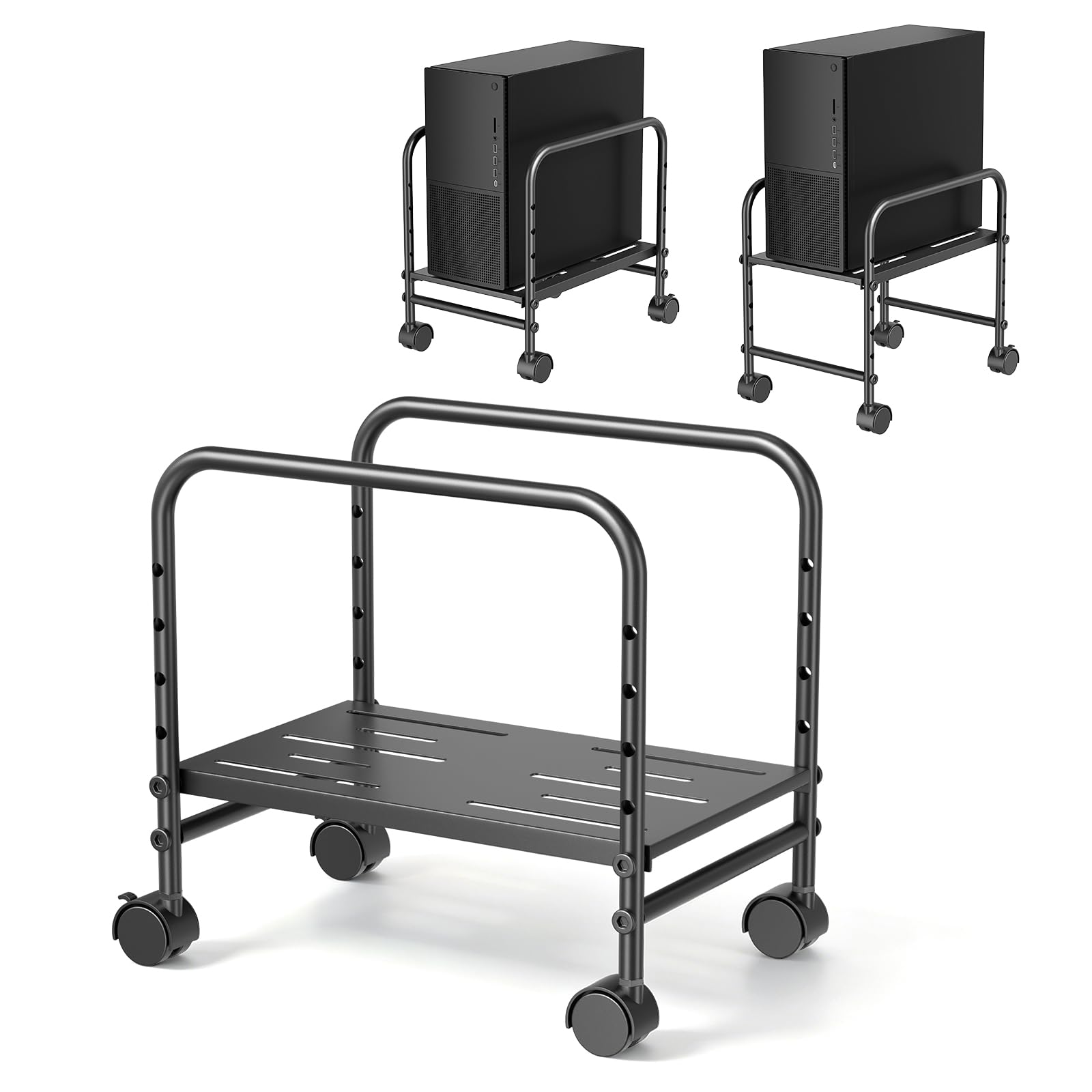 Support pc sous Bureau PC rollwagen Unter Schreibtisch Höhenverstellbar