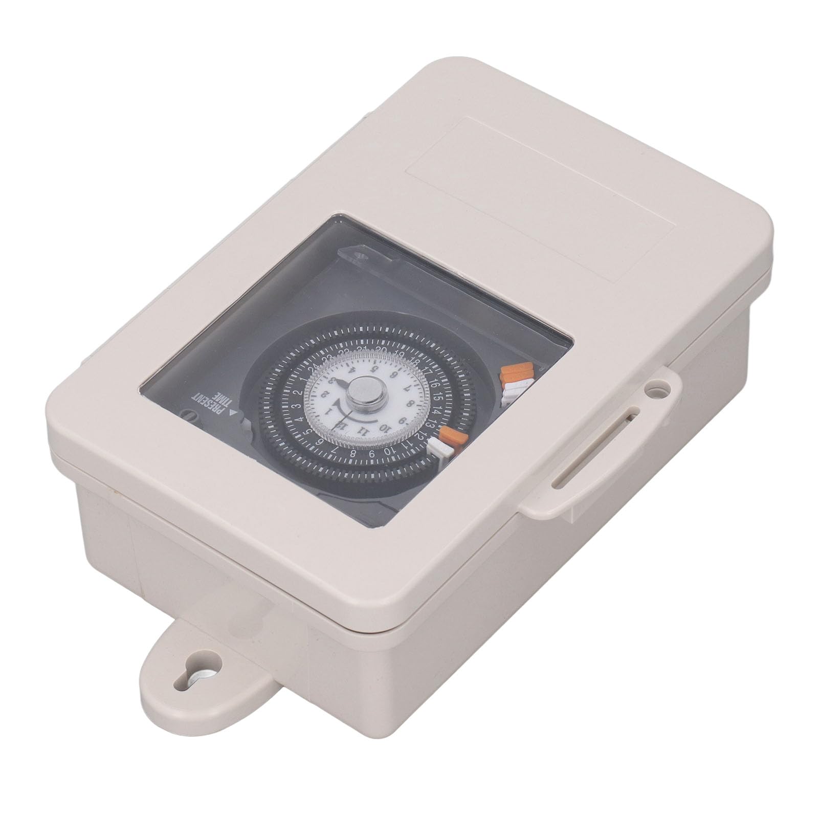 Interruptor de Temporizador Mecánico de Alta Precisión Ciclo de 24 H con Protección a Prueba de Lluvia IP53 y Capacidad 30A - Control de Tiempo Confiable para Aplicaciones Domésticas e Industriales