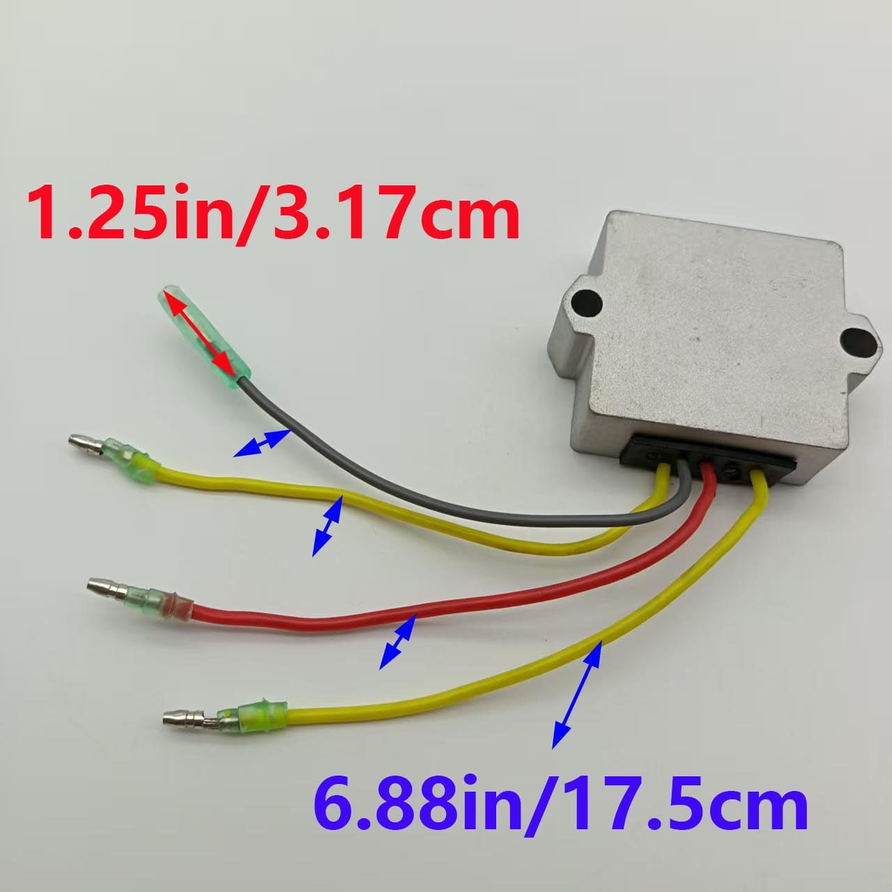 QingSky 1119-4300 Voltage Regulator 230-22110 815279-4 18-5744 for Force Engines w/16-20A Charging Systems 1993-2026,for Mercury Mariner Outboard 40-200HP 14.3V Set 1988-2006
