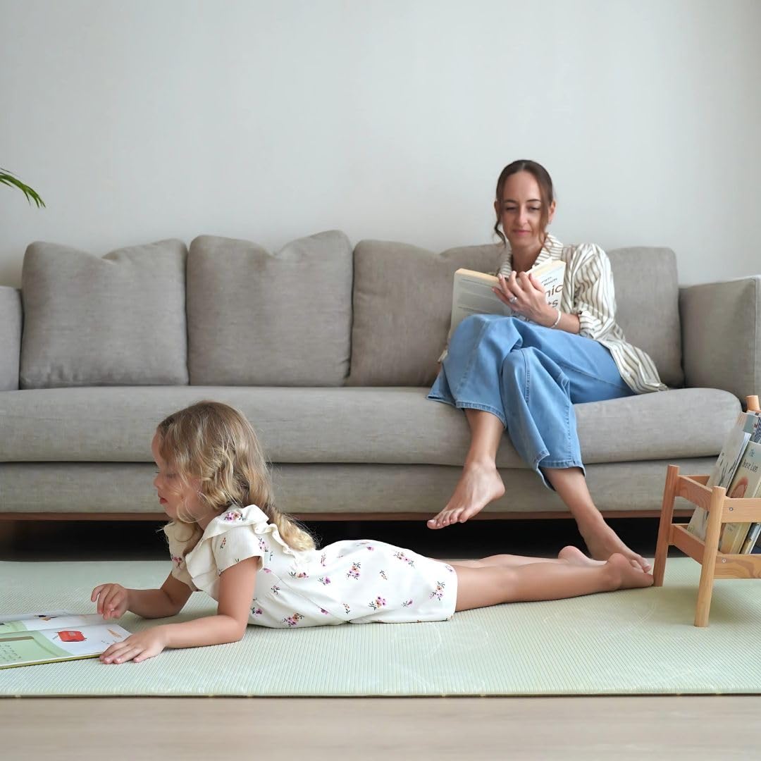 LEIF Regular Baby Play Mat for Infants, Toddlers & Kids (79" x 55" x 0.6") | Cushioned for Play and Tummy Time | Boy & Girl Nursery Mat