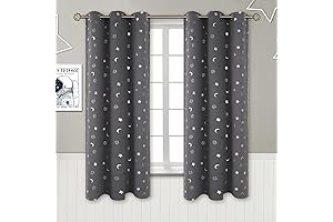 Twilight Radiance: BGment Starry Night Curtains for Baby Boy's Nursery