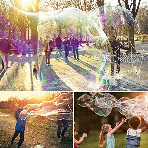 Ubitree Bubble Wand, Stainless Steel Telescopic Design Bubble Blower Wands, Outdoor Giant Bubble Maker Toys For Boys Girls Adults Birthday Party Favors Lawn Park Beach Summer Fun #TOP6
